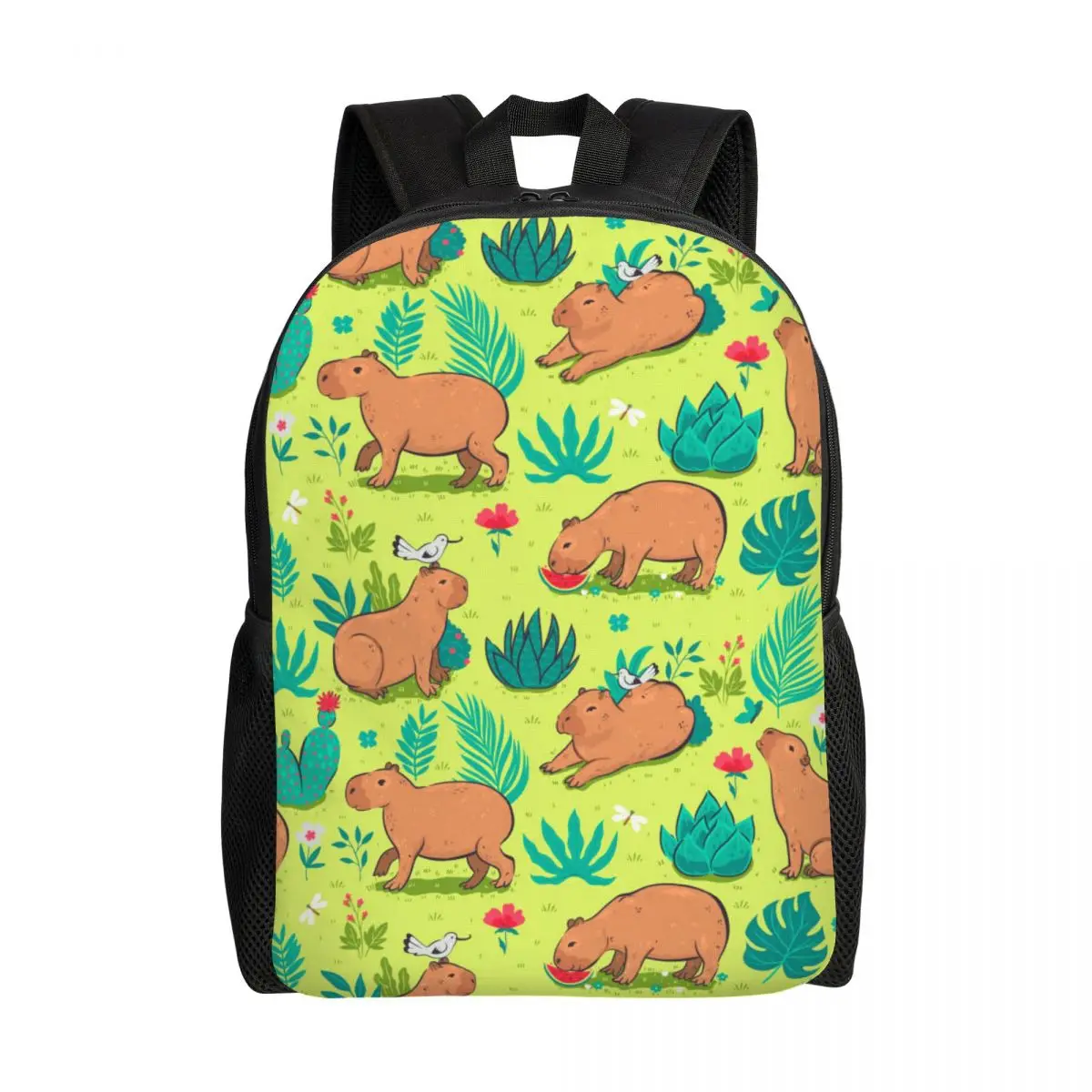 

Рюкзак для ноутбука Capybara на заказ, женский и мужской повседневный рюкзак для школьников, сумка для студентов колледжа