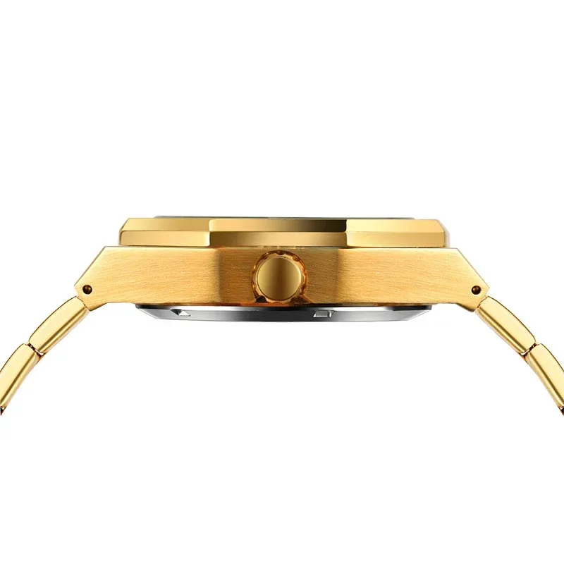 High-end Luxury Designer Automatic Movement Clock Gold Mens Watch Vintage Stainless Steel Skeleton Mechanical Male Wrist Watches