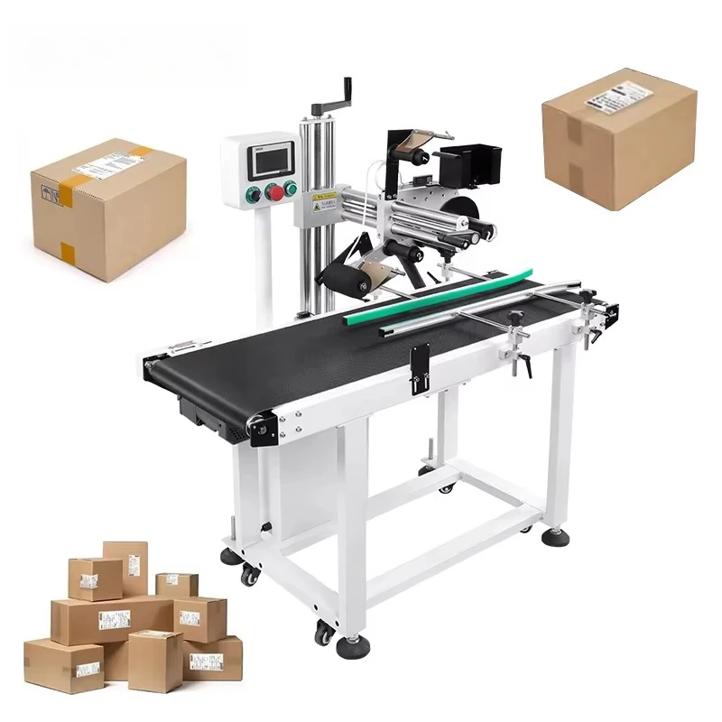 

2025 Hot Sale High Speed Automatic Sticker Labeling Machine for Express Box Packaging Machine Attaching Machine