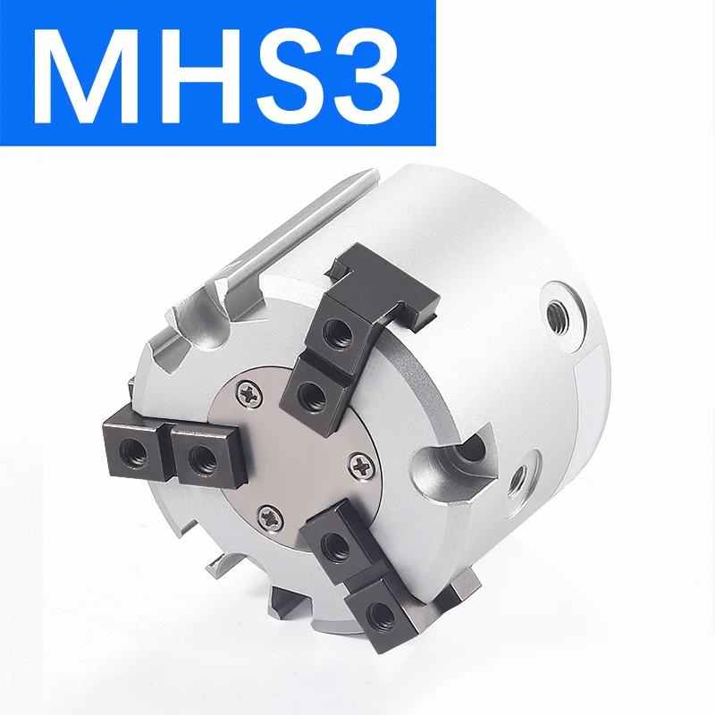 MHS2/MHS3/MHS4 Serie 2/3/4 Vinger Pneumatische Grijper Vervanging Dubbelwerkende Roterende Luchtcilinder 16D/20D/25D/32D/40D/50D