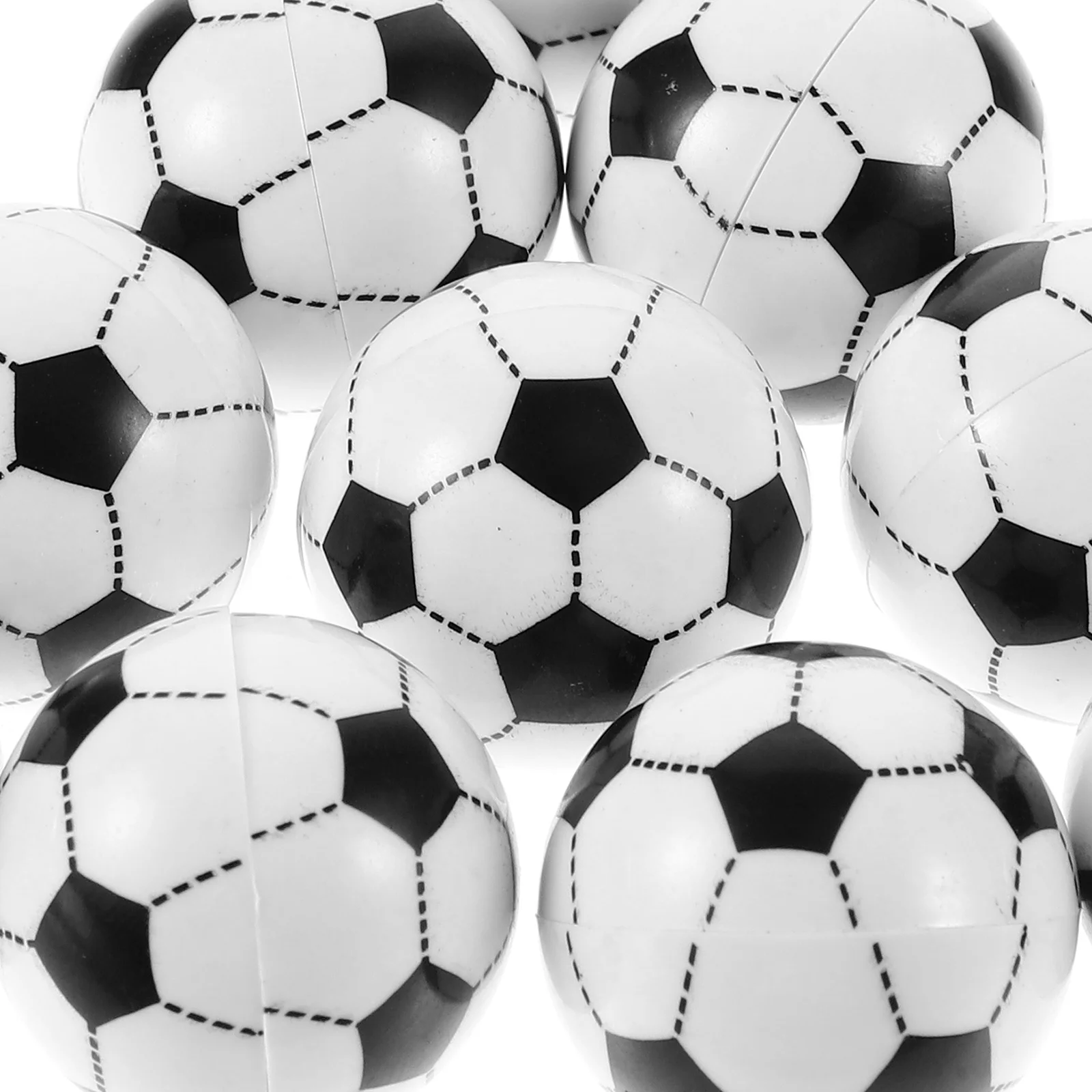 10-delige spuitgegoten kleine voetbal mini-tafelspelvoetballen bureaubenodigdheden dubbele tafelvoetbal plastic voor accessoires voor volwassenen