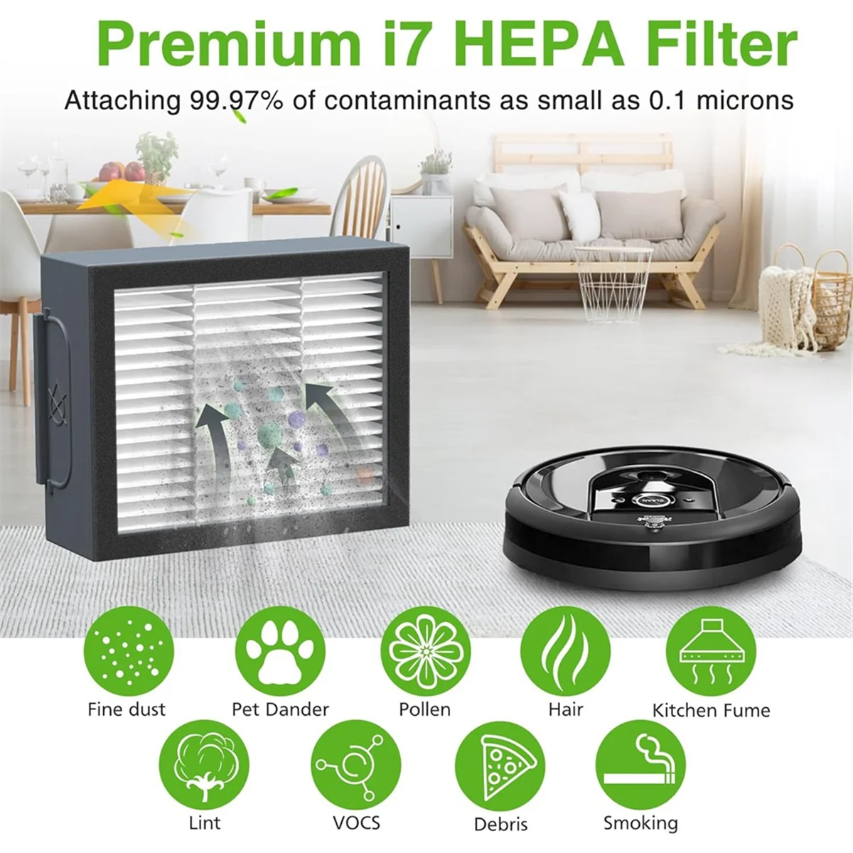 For IRobot Roomba E5 I3 I7 J7 I4 I7+ I3+ I4+ I6 I6+ I8 I8+ J7+/Plus E6 E7, E & I & J Series Vacuum Cleaner Accessories