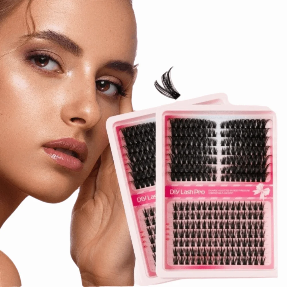 40D Cluster DIY Lash Extension Invisible Band Cat Eye Lashes Cluster Eyelash Manga Lash Premium Mink Eyelash Clusters