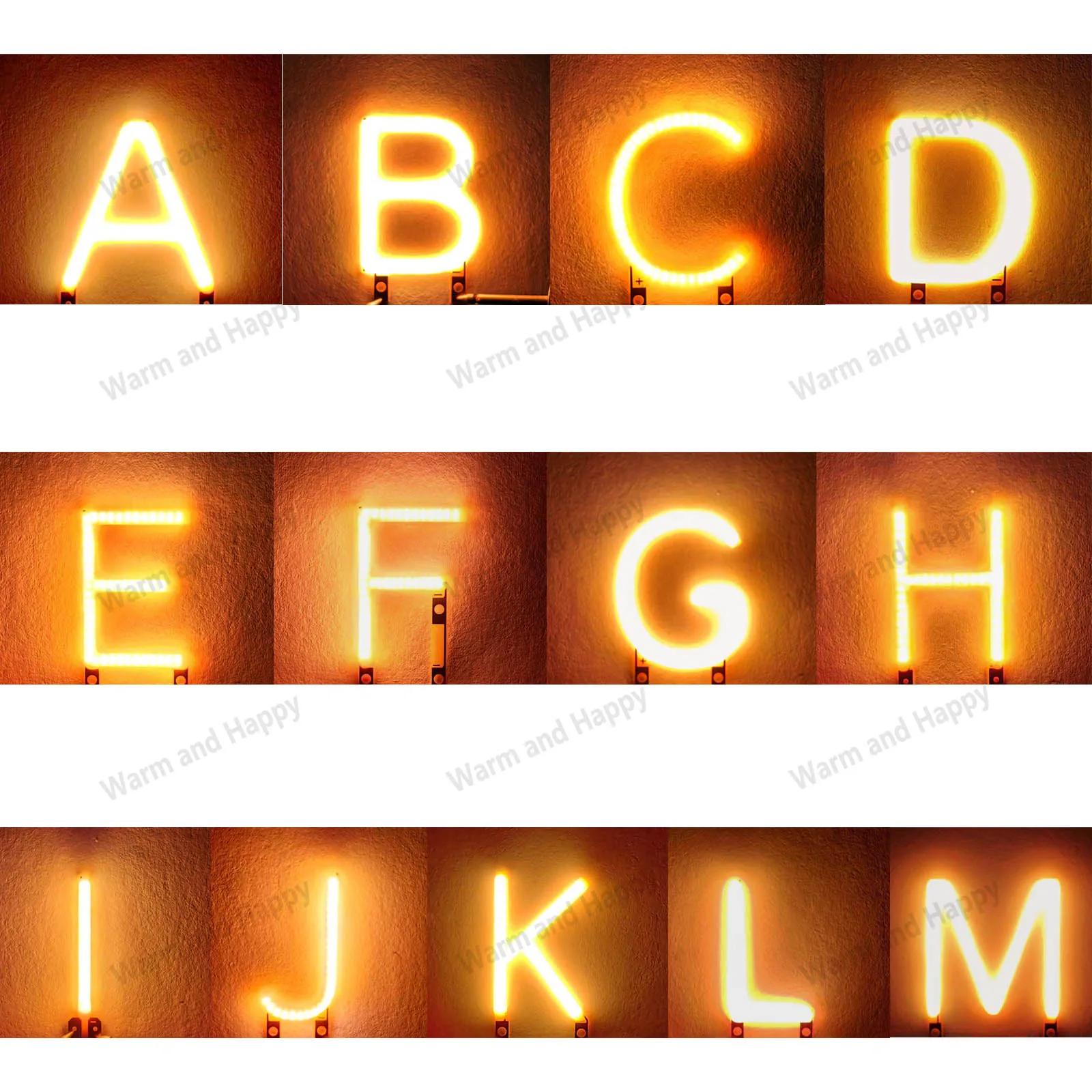 LED filament letter Min English ABCDEFGHIJKLM DC3V LED COB LED Party Wedding Interior Decoration Lighting Accessories DIY