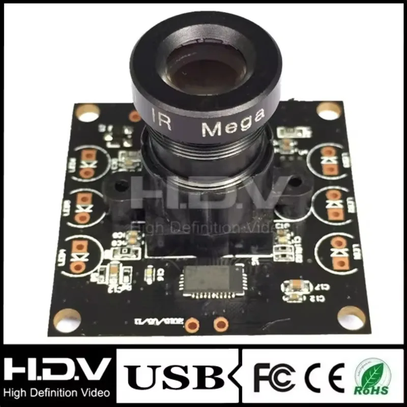2 Megapixel 1080p CMOS USB Camera Module OV2710 with 30/60fps 0.01Lux Night Vision 3.6mm Lens for Automatic Vending Machines