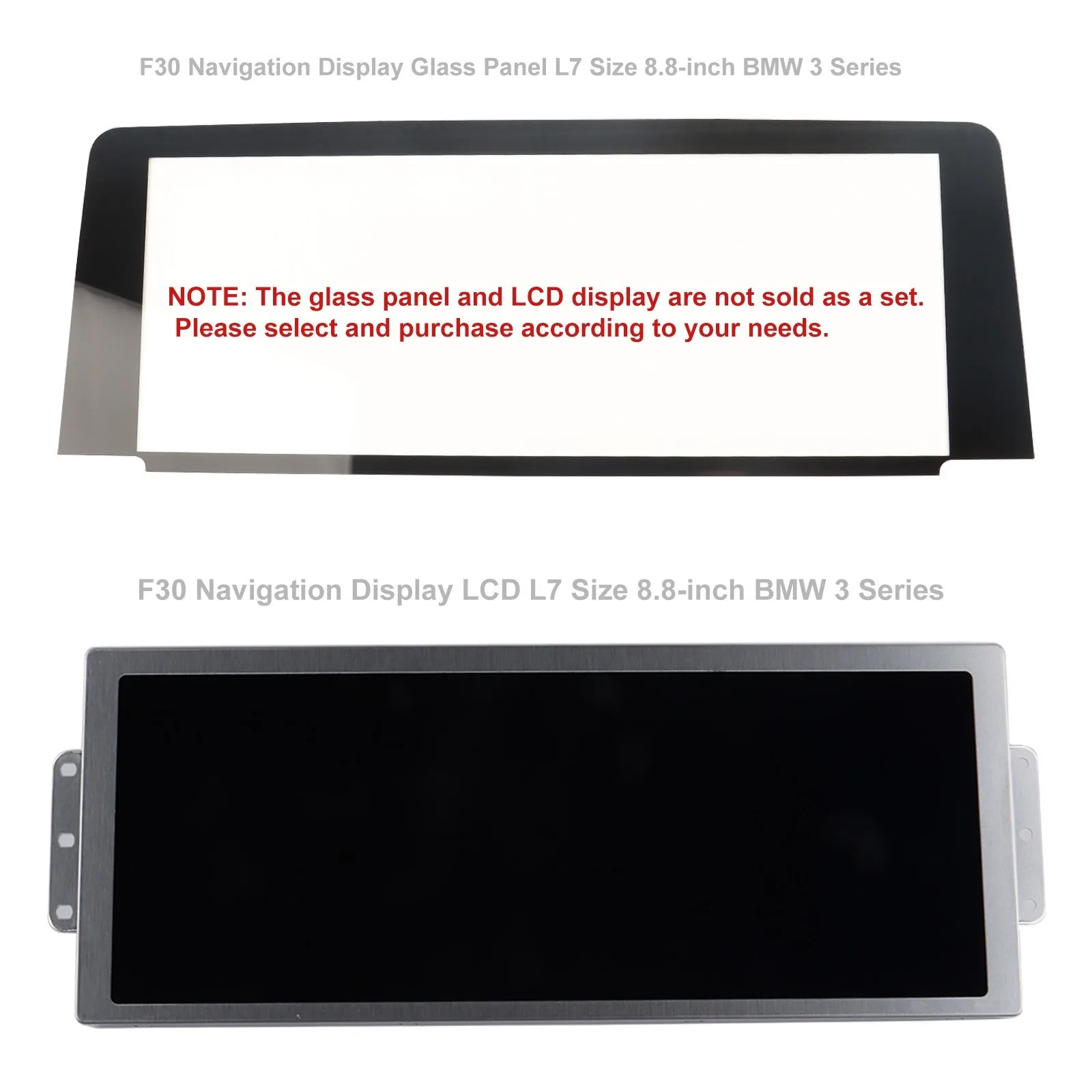 

8.8" LCD Display or Glass Panel for 2012-2017 BMW 2 3 4 Series L7 CID Navigation