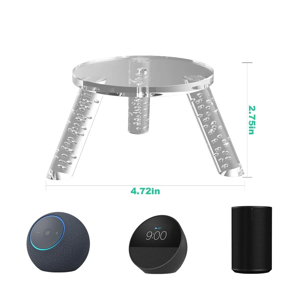 Desktop Speaker Stand For Echo Dot Max For Echo Studio - Sleek & Stylish Holder For Popular Speaker Models,