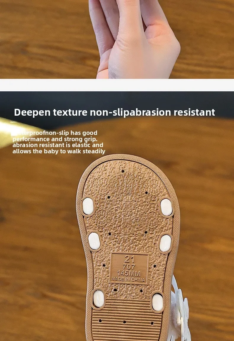 1-10 Jahre Mädchen-Sandalen Sommer Neue Coole Modische Prinzessinnen-Schuhe für Schülerinnen Flache Sandalen Freizeitschuhe – Detail 8
