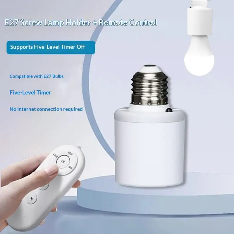 Smart Voice-Activated Light Bulb Switch E27 Screw Base Universal Offline Voice Control for Household Lighting