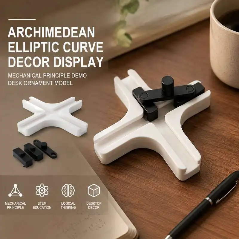Desk Mechanical Demo Ornament Elliptic Curve Shape Physics Display Decor Sculpture