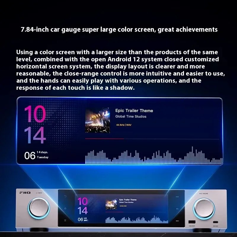 FiiO S15 HIFI Bluetooth High-definition Digital Playback Decoding All-in-one Machine Long Battery Life DSD Custom Music Player