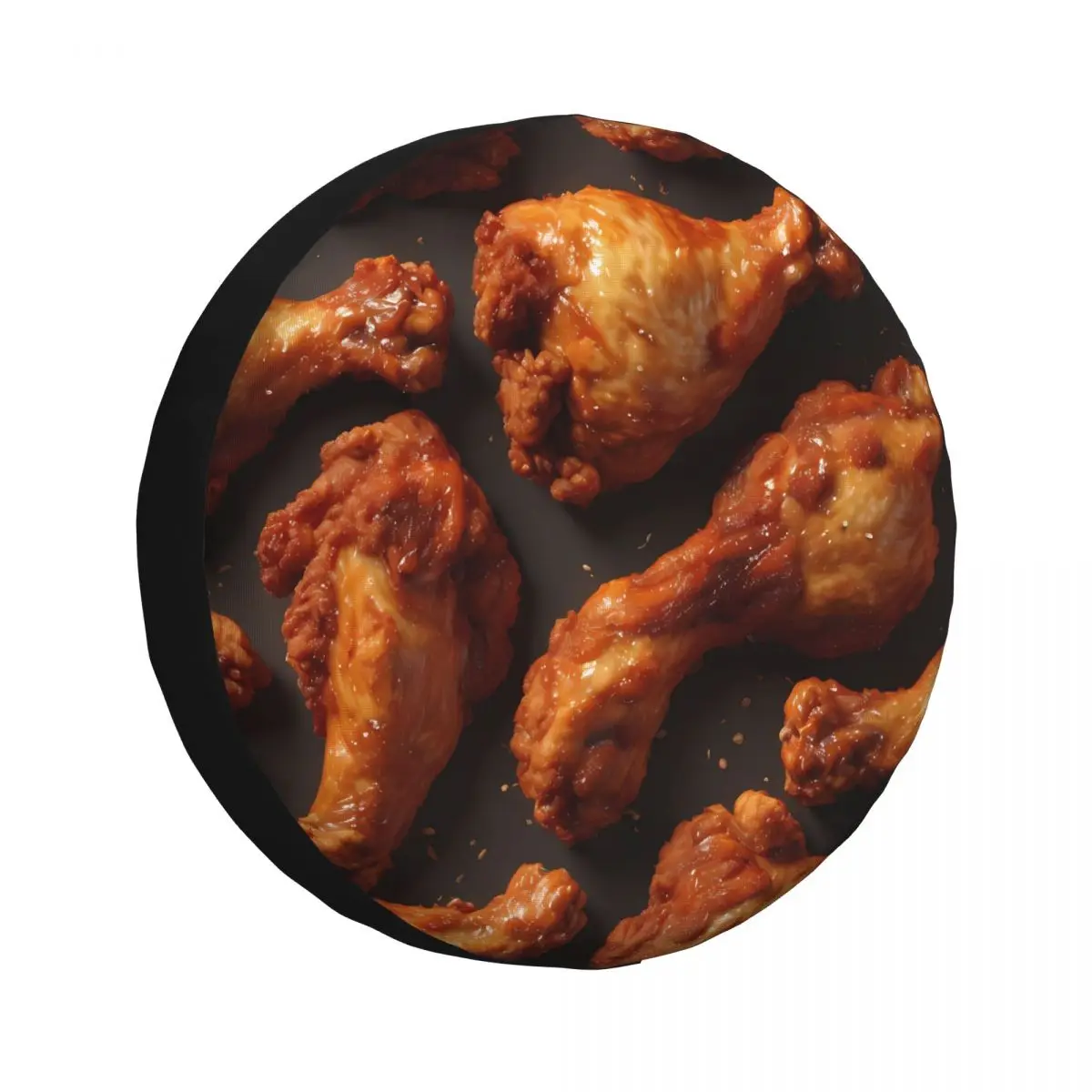 Fried Chicken Wings Spare Tire Cover for Jeep Mitsubishi Pajero SUV RV Car Wheel Protectors Accessories 14