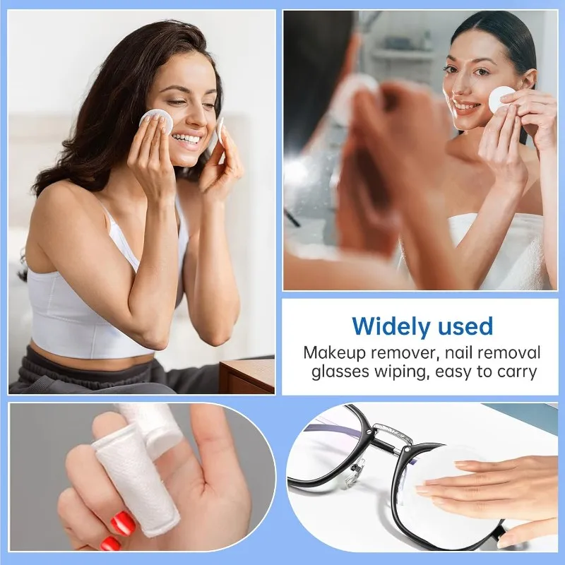 

Cotton Rounds - Count Premium Cotton Rounds For Face,Cotton Absorbent And Textured Cotton Pads,Makeup Remover Pads