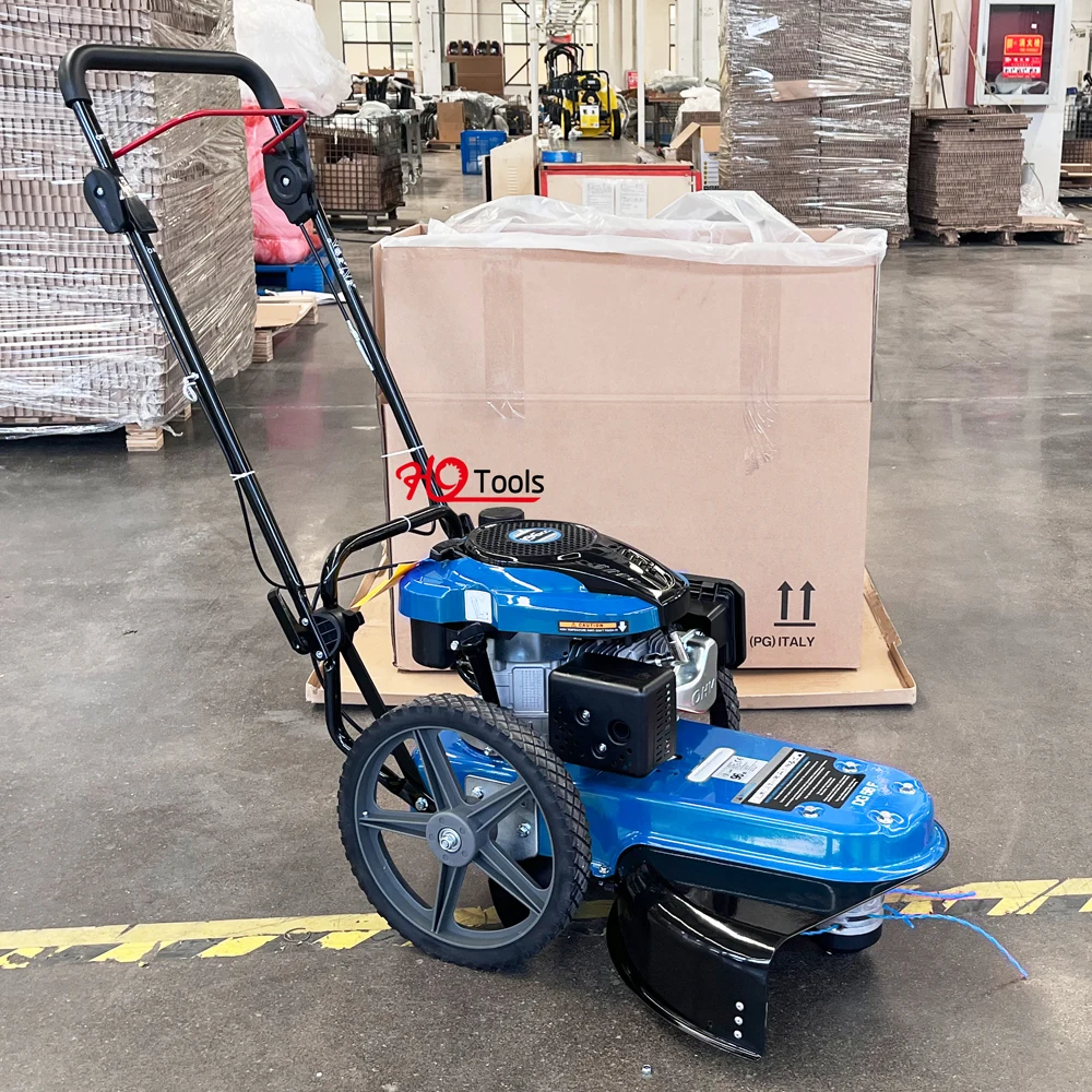 2026HYSTRONG Walk-behind Power String Trimmer Lawn Mower Machine Wheeled Grass Trimmer Mower