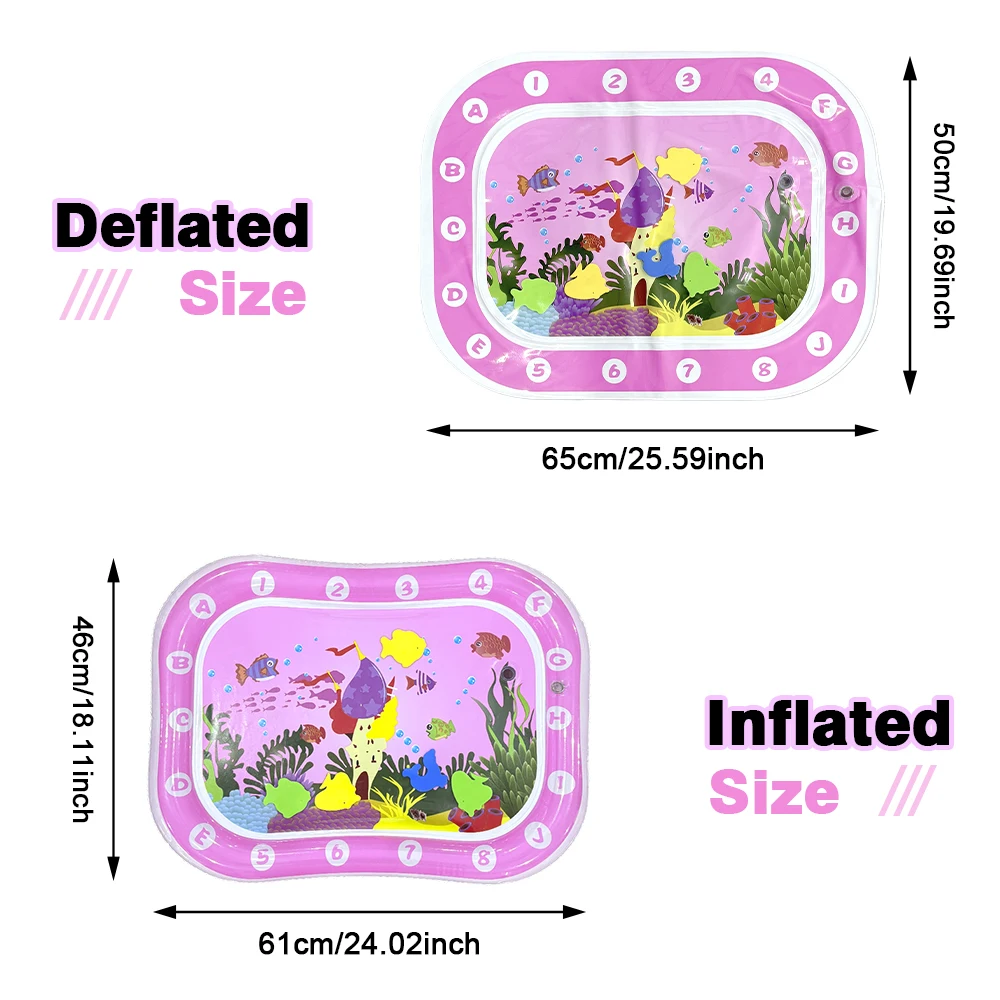 ベビーウォータープレイマットインフレータブルクッションPVC幼児おなか時間幼児ウォーターパッド子供のための早期教育開発活動おもちゃ