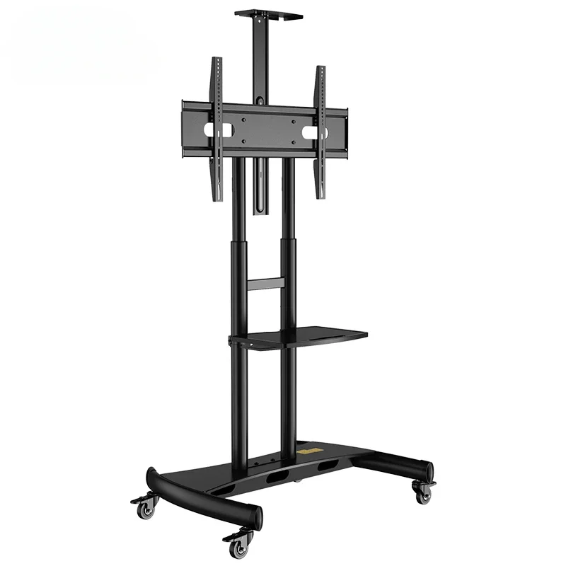 KLC-180Adjustable Tv  Mobile Adjustable Floor Mount Stand For height 1350-1650mm