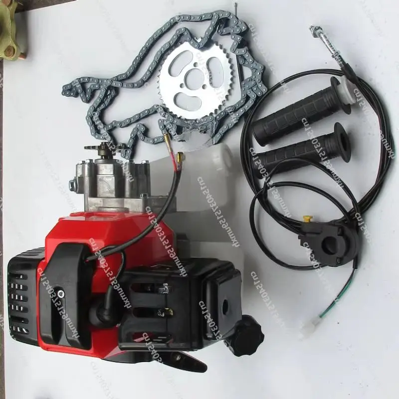 49cc 2-Stroke Gas Engine Motor Kit DIY Motorized Set with T8f Chain Refit Complete Products for Chain Refit