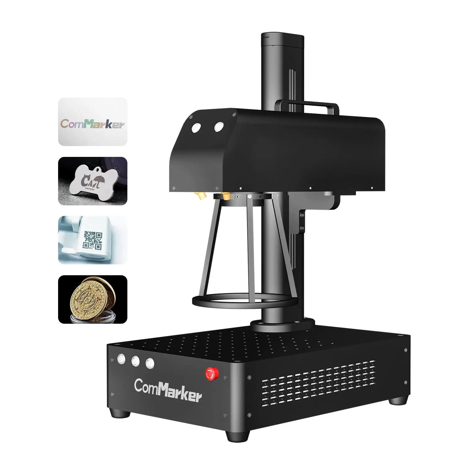 ComMarker B4 20W fiber laser marking machine Desktop Laser engraver machine for metal ezcad 2 lenses Jewerly engraving machine