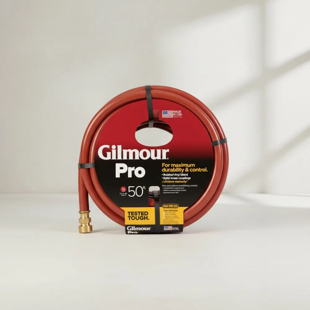 

Heavy Duty 50ft Commercial Garden Hose, Kink Resistant Flexible Water Hose for Outdoor Gardening