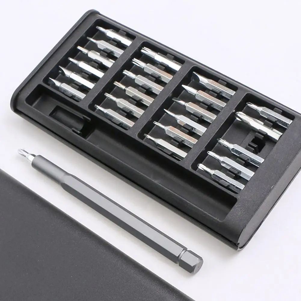 

Precision Screwdriver Set 25 in 1 Screw Driver Se Hexagonal Flat Head Magnetic Screwdriver Head for Car Computer Phone Home Use