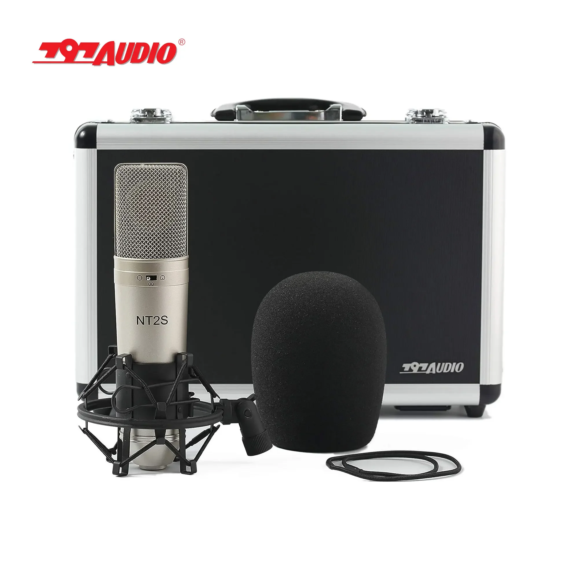 797 AUDIO ACR01 NT2S Condenser Microphones Equipment Metal Kids Bluetooth Speaker Wired Microphone Set for Singing Singing Box