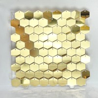 New Glitter Sequin Backdrop Silver Gold PET Photo Backdrop Hexagon Sequin Panel Wall Decor Baby Shower