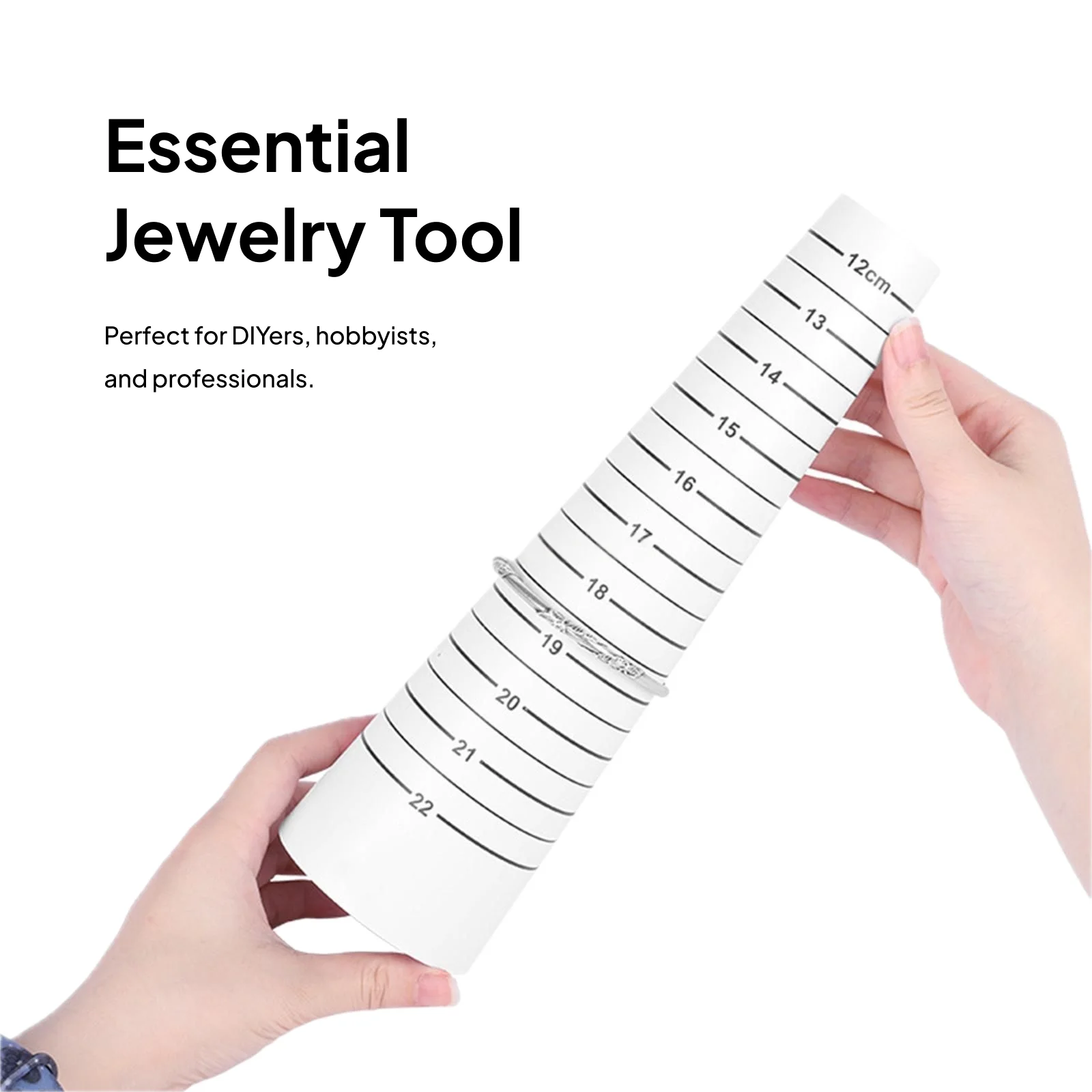 Размер браслета, легкие принадлежности для изготовления ювелирных изделий своими руками, размер для путешествий 12-22 см, точные измерения внутренней окружности, размер браслета