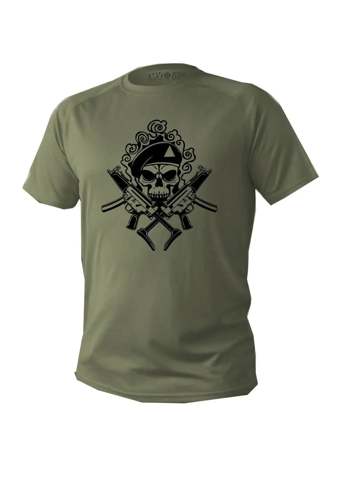 Fashion Cool Men T-shirt T shirt Men man  short sleeve green olive military design army skull new