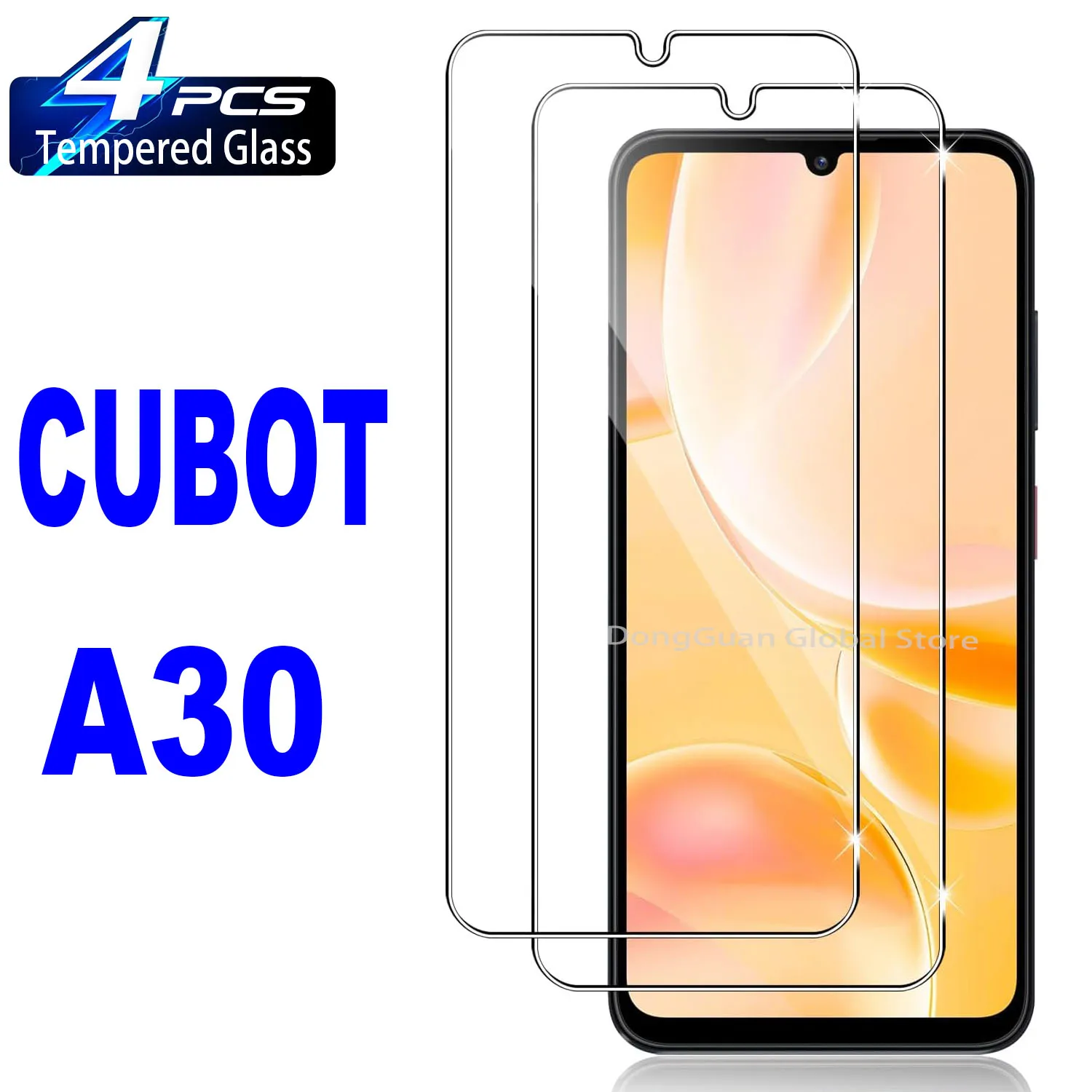 

For CUBOT A30 Tempered Glass Screen Protector Glass Film