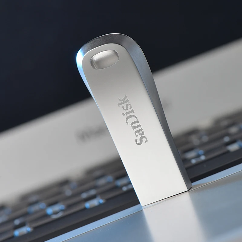 SanDisk 100% Original Genuine Ultra Luxe USB 3.2 USB Flash Drive 32GB 64GB 128GB 256GB Pen Drive Memory Stick Full Metal Jacket