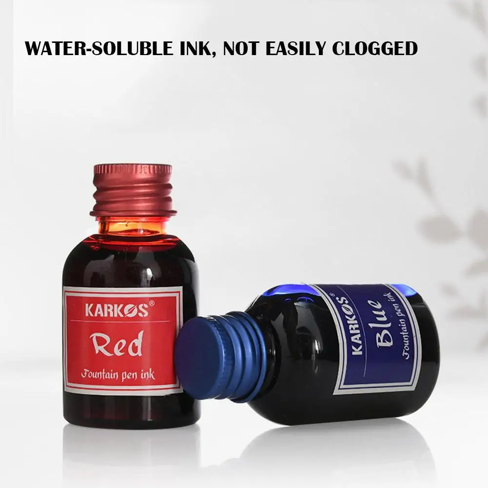 1 Bottle 30ml Smooth Colorful Fountain Pen Ink Universal Refill Ink Fountain Pen Ink Stationery Office School Supplies