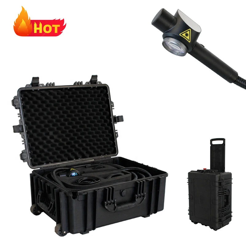2022 BYLASER High Quality Luggage Style 100W/200W JTP Pulsed Portable Hand-held Laser Cleaner Laser Cleaning Machine