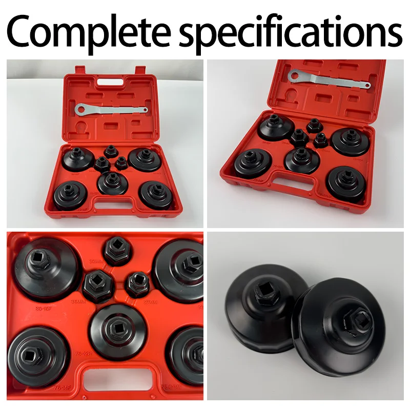 Filter Remove Set Filter Wrench 9Set Oil Filter Cup Set Oil Filter Wrench Remove Set Sockets Work Wrench Repair Tool Kit