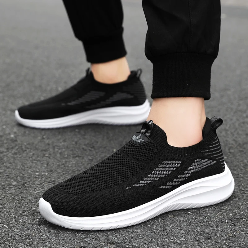 

Men's One Foot Walking Shoes Ultra Light Breathable Anti Slip Running Casual and Fashionable Sports Shoes Mesh Exercise Shoes