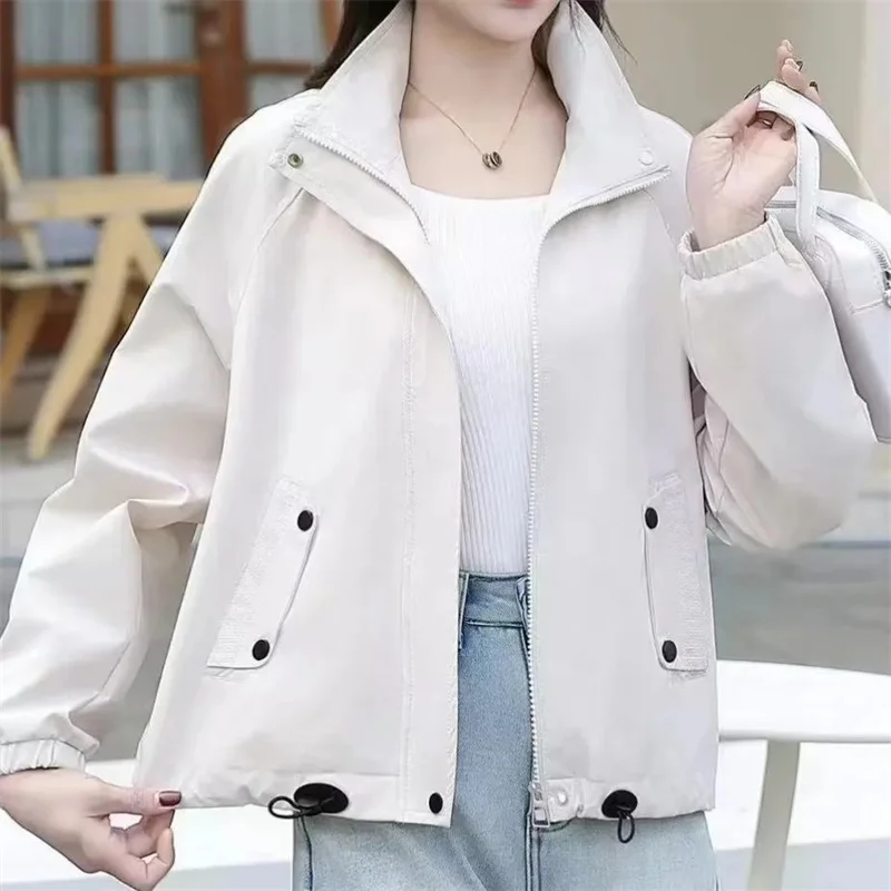 

High-Quality Short Coat Women's 2025 New Spring Autumn Jacket Explosions Fashion Overcoat Loose Temperament Outerwear Female Top