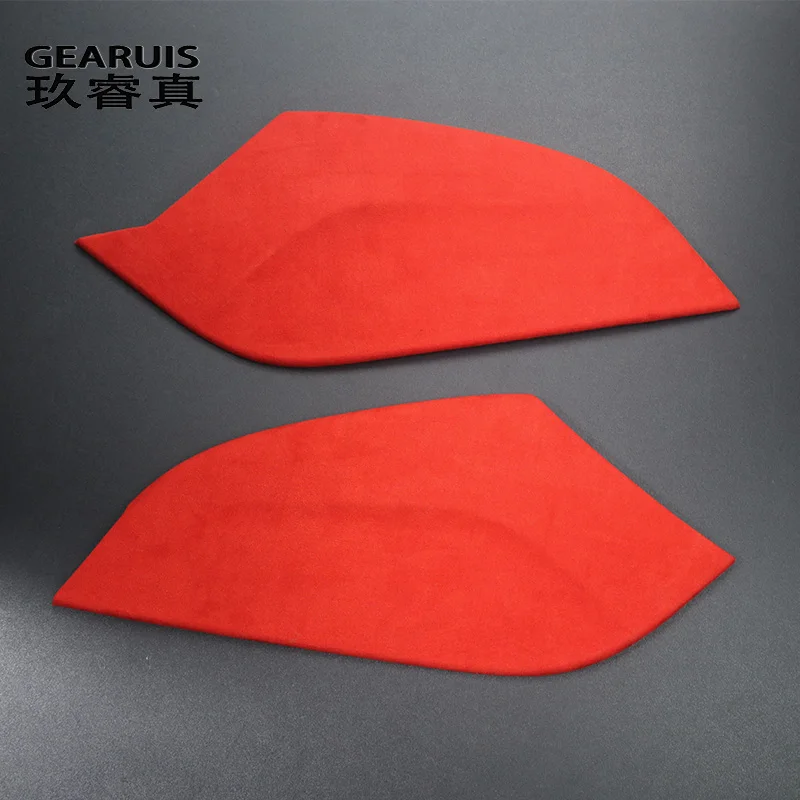 Suede leather Car Wrapping ABS Car Center Console Gear Both Side Panel Cover For Audi A3 8V S3 2013-2020 Interior Accessories