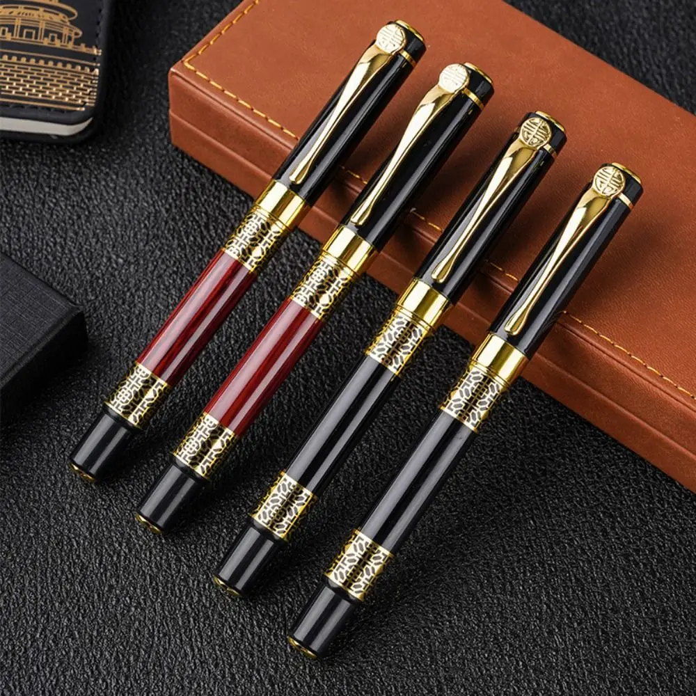 Creative Metal Ballpoint Pen Business Students Gift Fountain Pen with Blue/Black Ink Refill Neutral Pen Students Gift