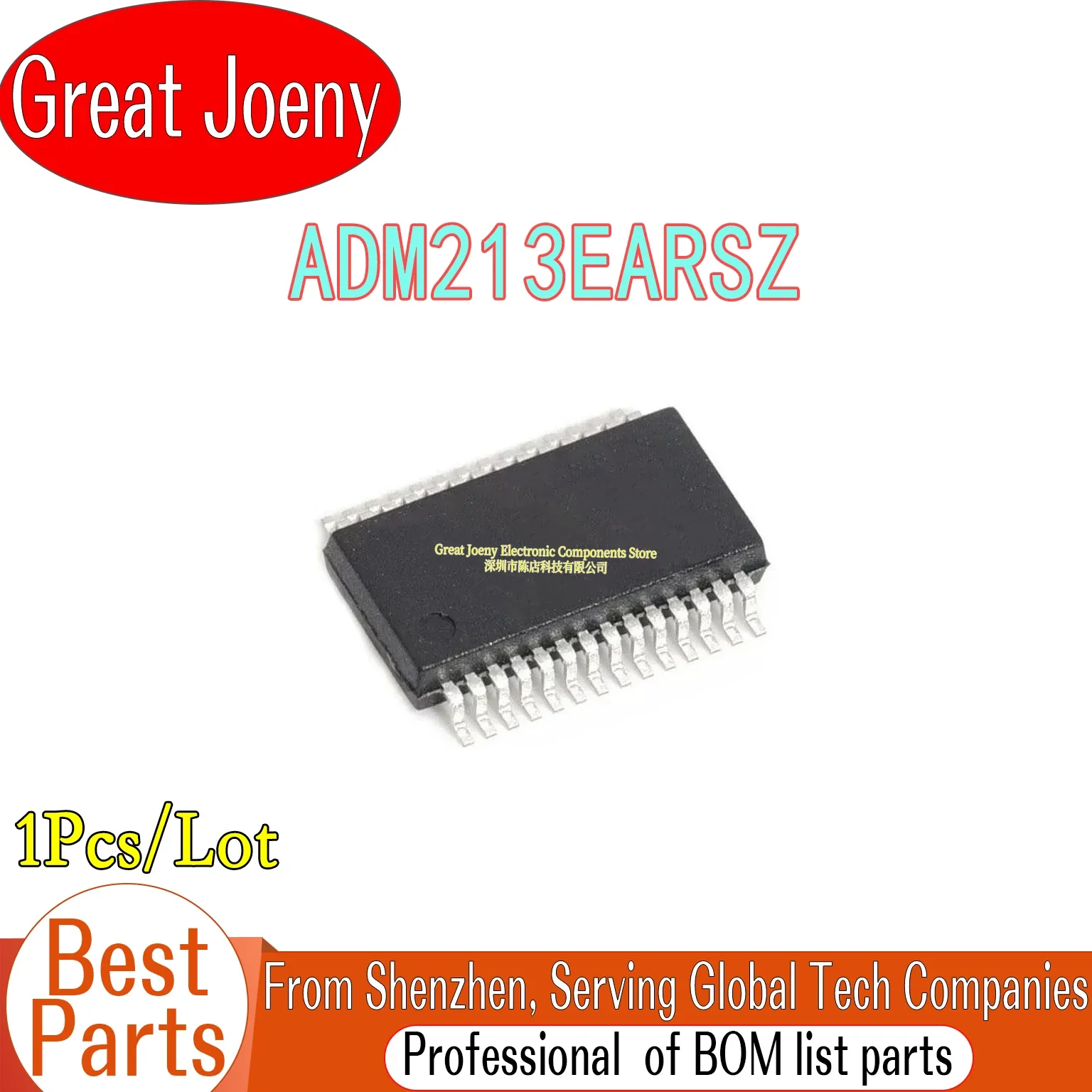 100% New Original ADM213EARSZ ADM213EA ADM213 IC Chipset SSOP-28 Bulk Best Price