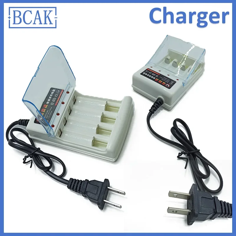 1.2V 4 Slots Battery Charger with LED Indicator Cover Protection for NiMH Rechargeable Battery AAA / AA Quick Charger