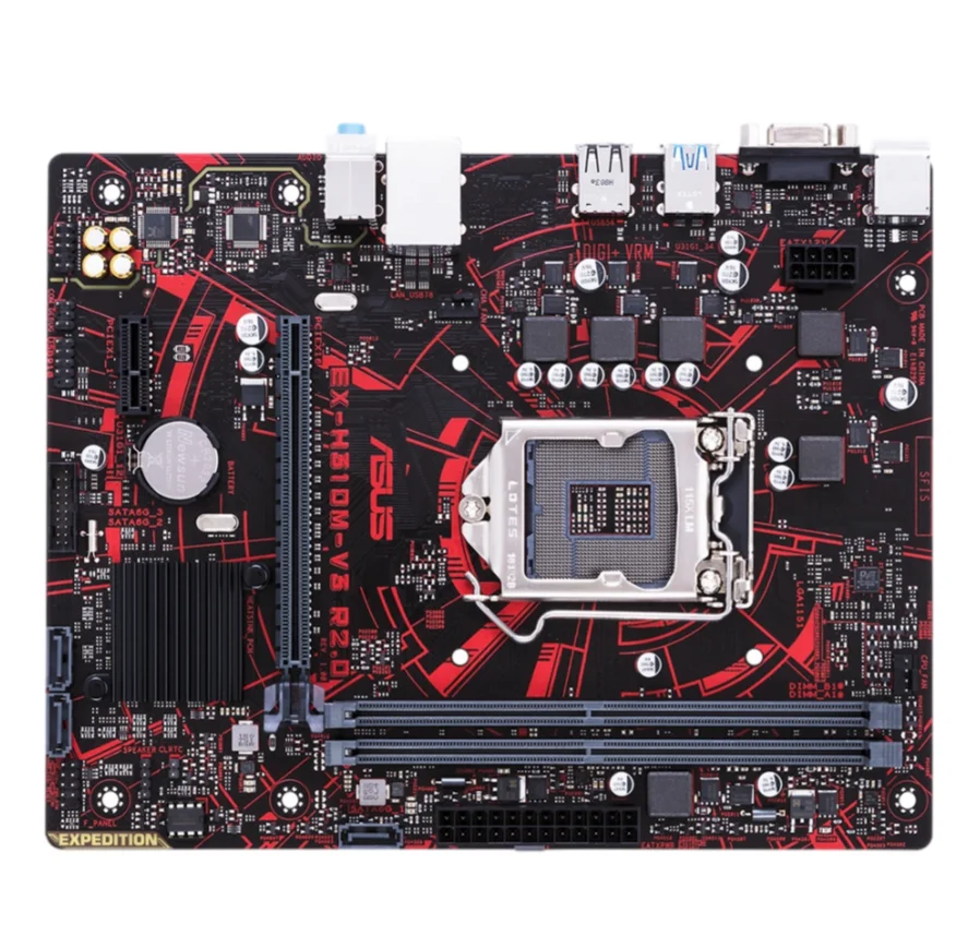 EX-H310M-V3 R2.0 ASUS H310 Motherboard DDR4 LGA1151 Support 8/9th Gen i3-8100 i5-8400 i5-9400F i3-9100F CPU M-ATX M.2 Desktop PC