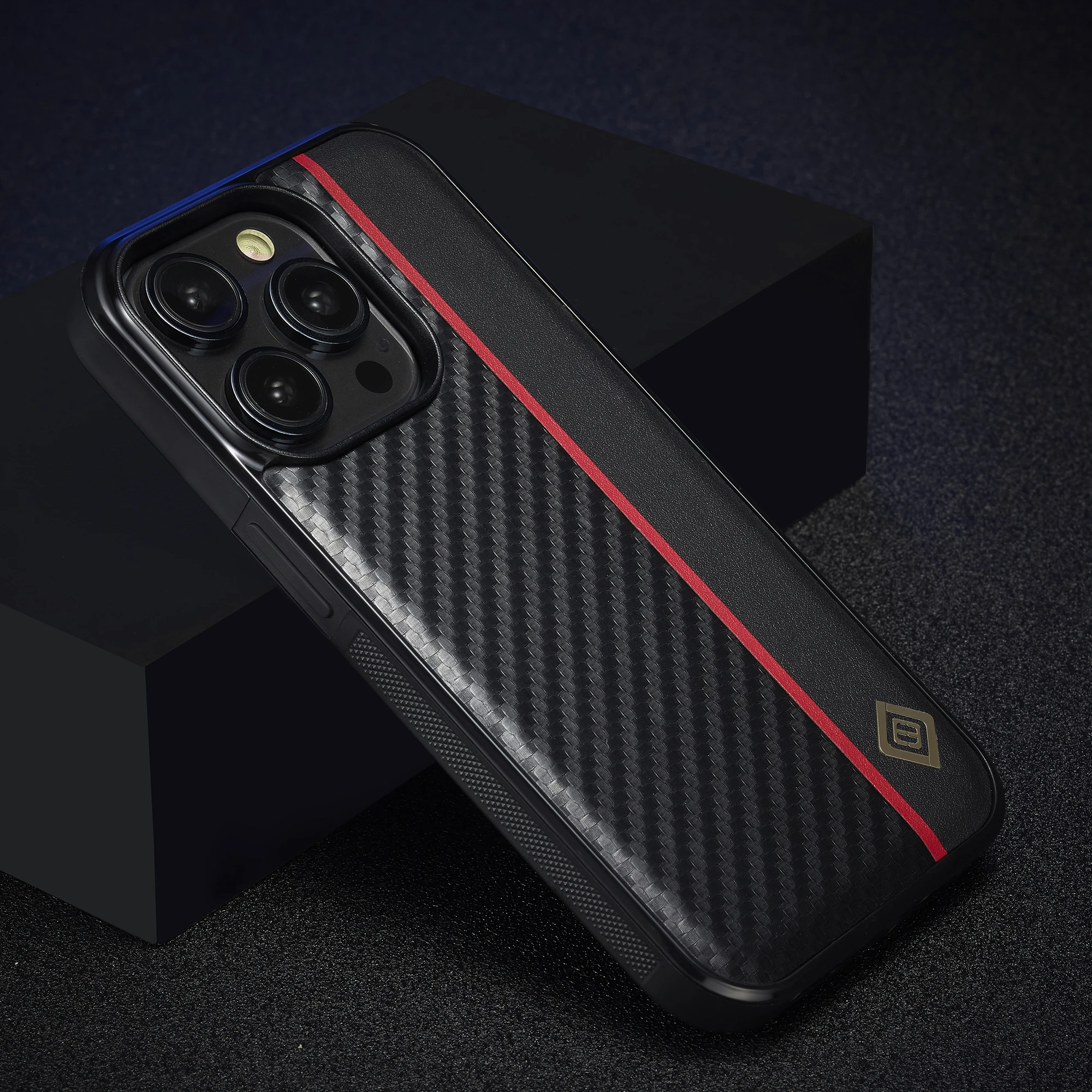 Carbon Fiber PU Leather Case For iPhone 17 16 14 15 Pro Max Air 13 11 12 Pro XR XS 8 7 Plus SE Protection Antiski Business Cover