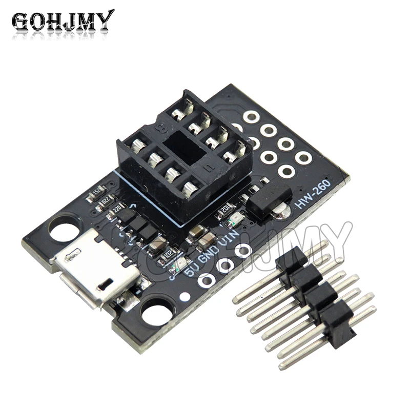 Programmer burning development adapter module ATtiny13A/ATtiny25/ATtiny45/ATtiny85