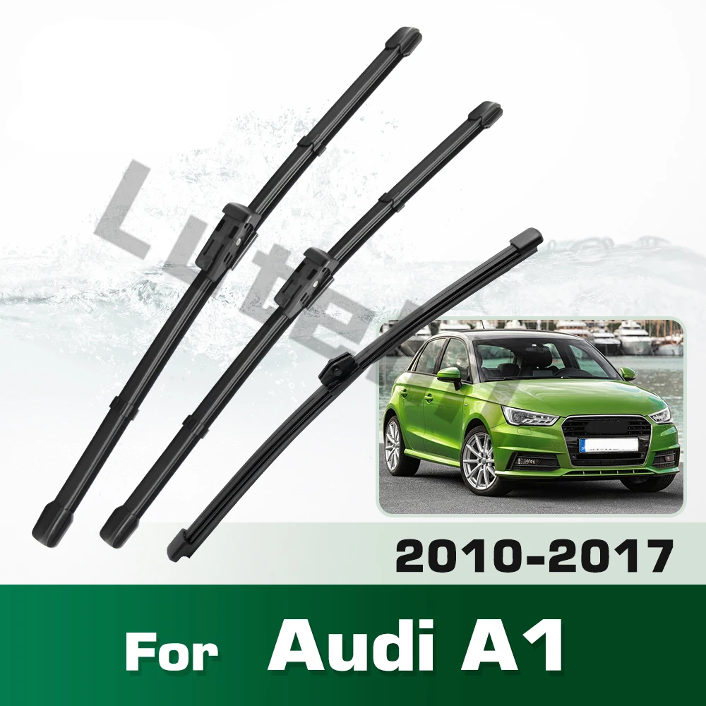 Wischer lhd vorne und hinten wischer blätter für audi a1 2010-2017 windschutz scheibe windschutz scheibe fenster regen bürsten 24 "16" 13"