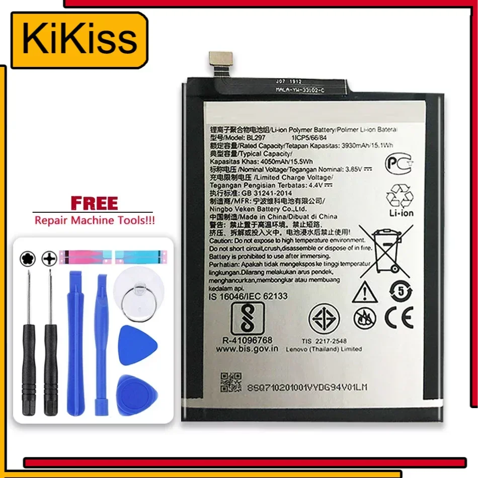 

Kikiss BL297 4050mAh Battery For Lenovo K5 Pro K5Pro L38041 Z6/Z6 Lite Bateria Z6Lite Batteries