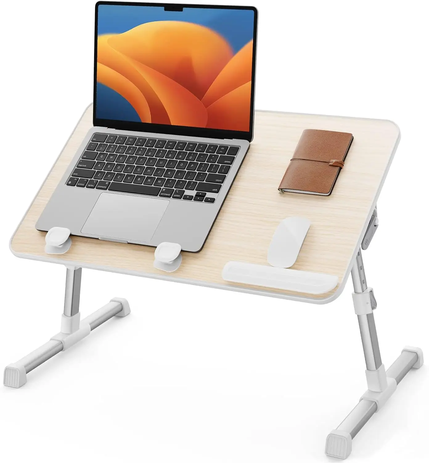 

Laptop Bed Tray Table, Adjustable Home Office Standing Desk Portable Lightweight Foldable Lap Desk for Sofa Couch Floor Working