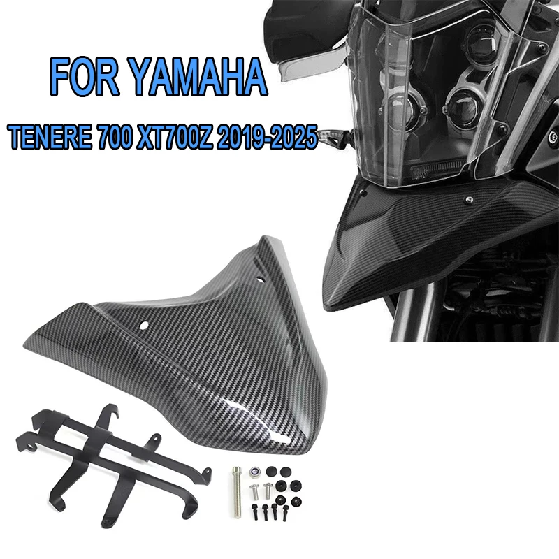 

For Yamaha Tenere700 Tenere 700 T7 XT700Z 2019-2024 Motorcycle Front Fender Beak Nose Cone Extension Cover Extender Cowl