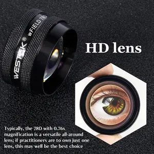 GHOTHOUDOUD-OPTISCHER Highlight des Instruments zur Untersuchung der Schlitzlampe, der asphärischen Netzhautlinse des Fundus, der ophthalmischen Diagnose, 78d oder 90D 6 Hauptverkäufe Augenlinsen mit Prisma - №6