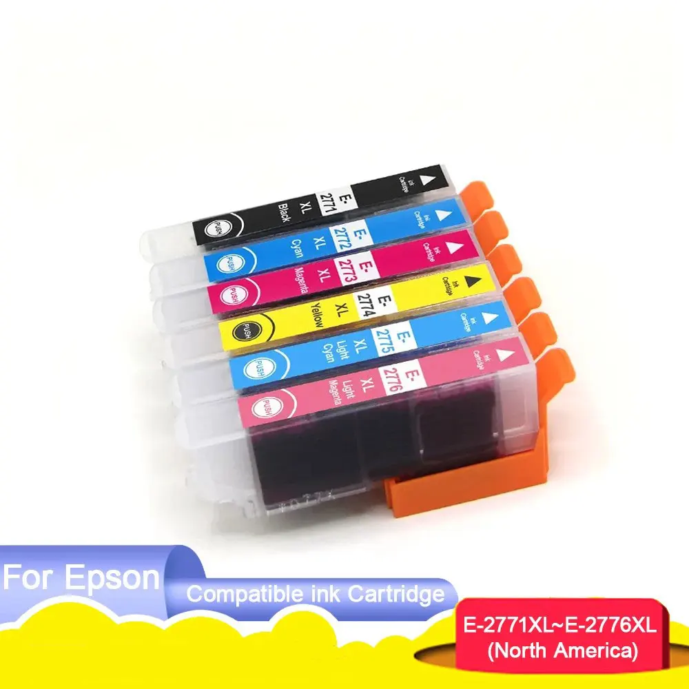 277 T277 277XL T2771 Premium Compatible Color Inkjet Ink Cartridge for Epson EXPRESSION PHOTO XP- 750/760/850/860/950/960 XP-970