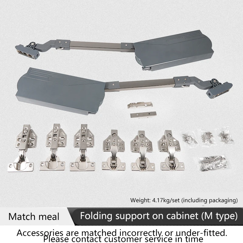 Asta di supporto per porta pieghevole per armadio, porta pieghevole per armadio a muro, arresto libero, buffer idraulico, hardware di supporto per gas regolabile