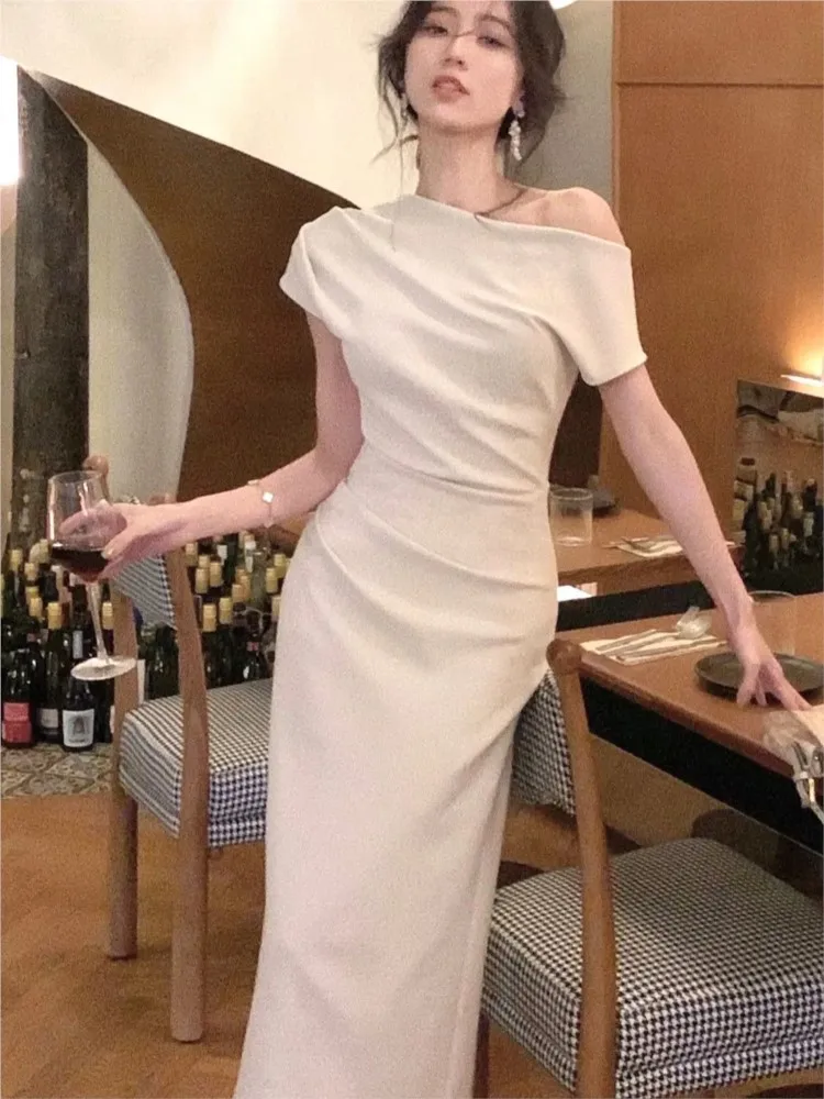 slim fit dress slacks Women's Performance Tennis Dress  lanc Body-Skimming Fit